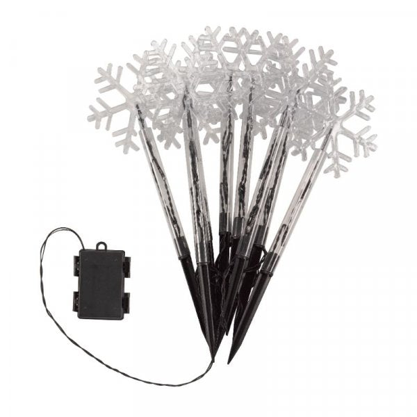 Three Kings SnowDecor Stakes - Set of 8 - Warm White
