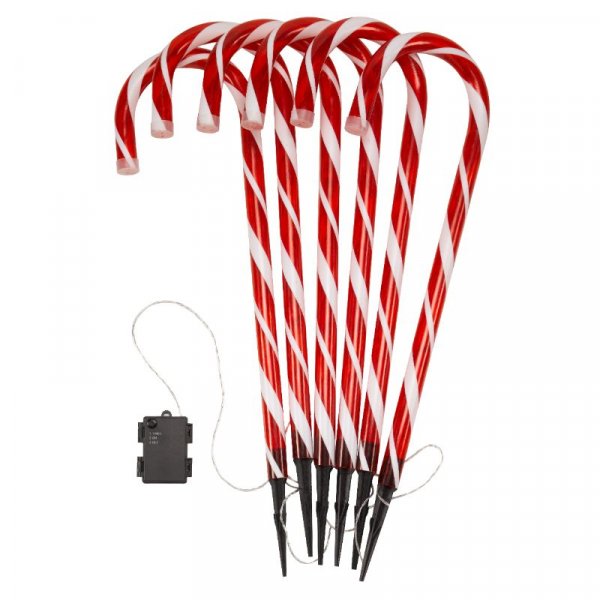 Three Kings CandyCane Stakes Set of 6