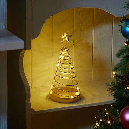 Three Kings SpiraLite Gold LED Tree