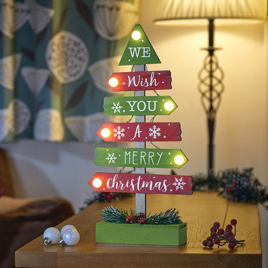 Three Kings Red/Green InLit Tree Magic