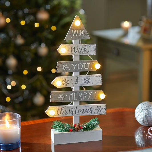 Three Kings Silver/White InLit Tree Magic