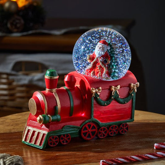 Three Kings All Aboard Santa Snow Sphere 8cm