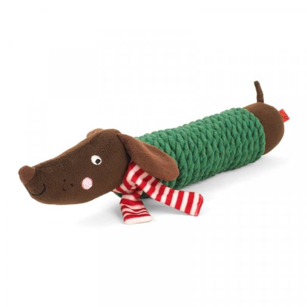Zoon Dog Toy Frankie Sausage TuffRope PlayPal