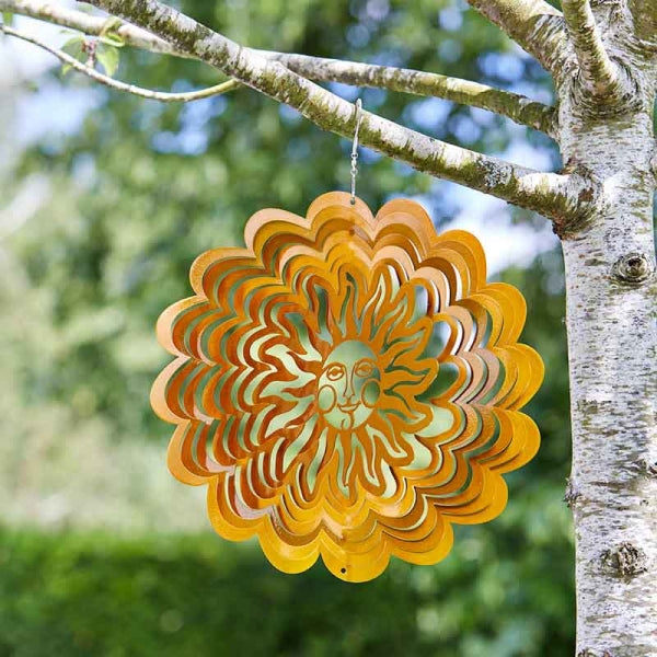 Smart Garden Wind Spinner Golden Sun 12 inch