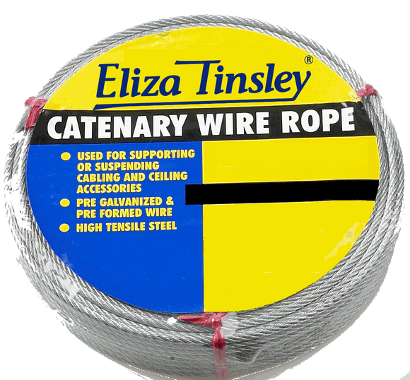 Eliza Tinsley Catenary Galvanised Steel Wire Rope 3mm x 50m