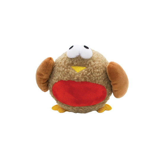 Happy Pet Dog Toy Squeaker Ball Robin