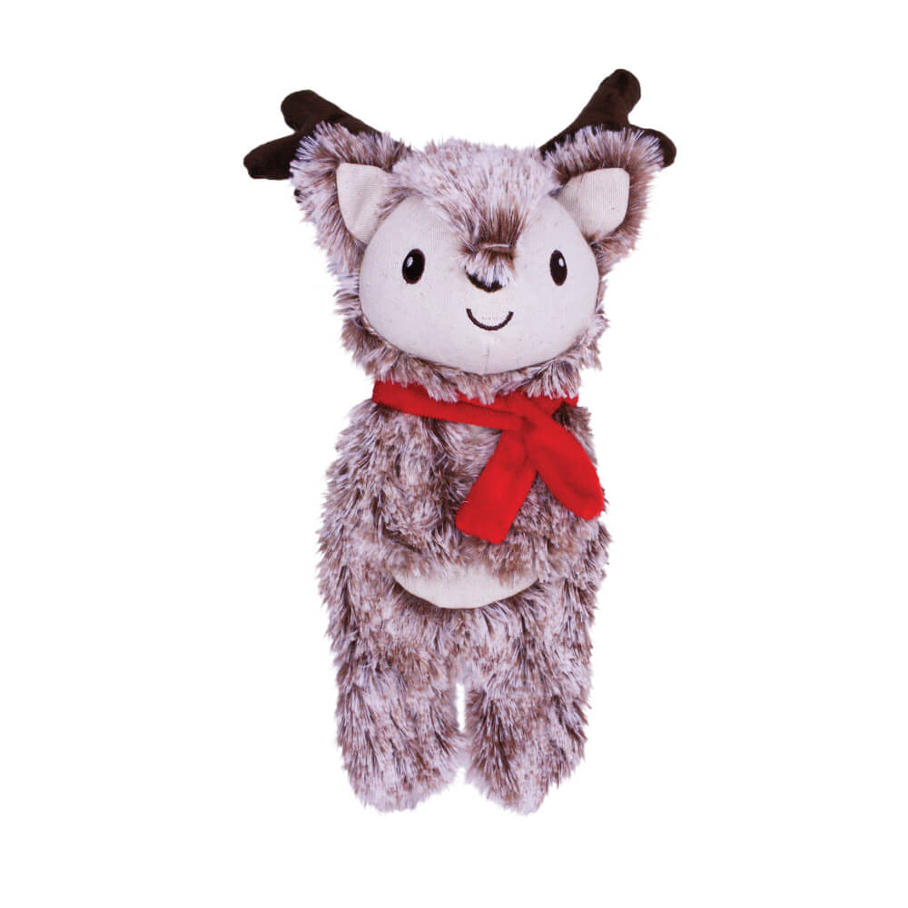 Happy Pet Dog Toy Crinkle Cuddles Reindeer