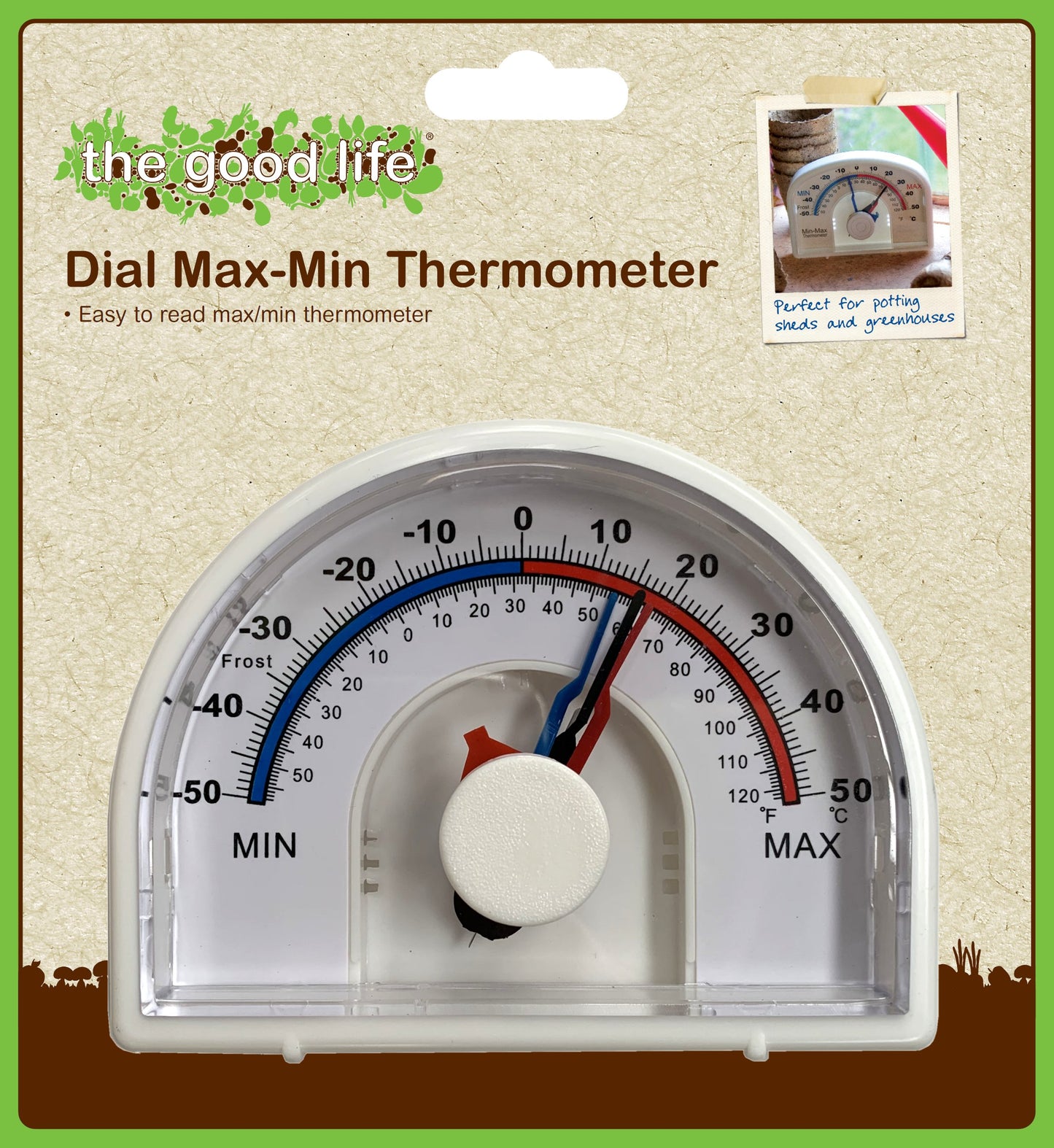 The Good Life Dial Max-Min Thermometer