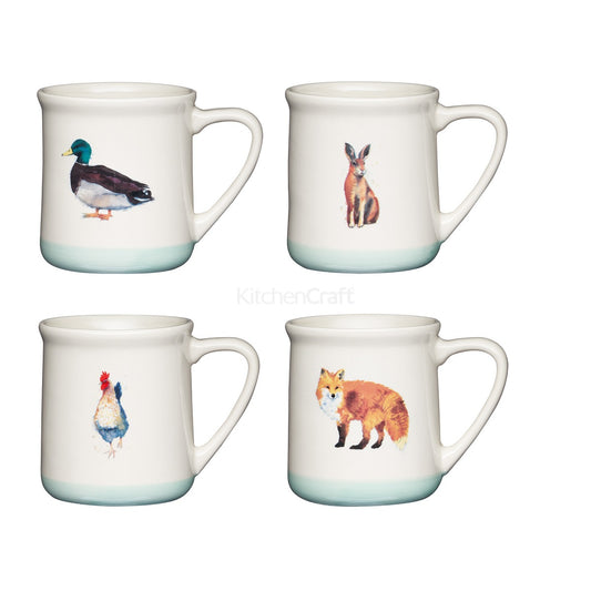 Apple Farm Stoneware Mug Assorted Print 350ml