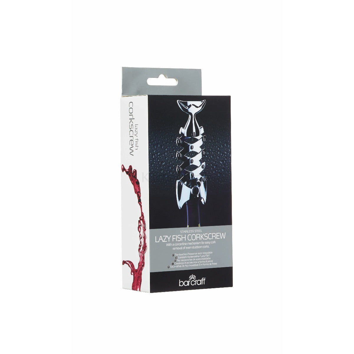 BarCraft by KitchenCraft Lazy Fish Corkscrew