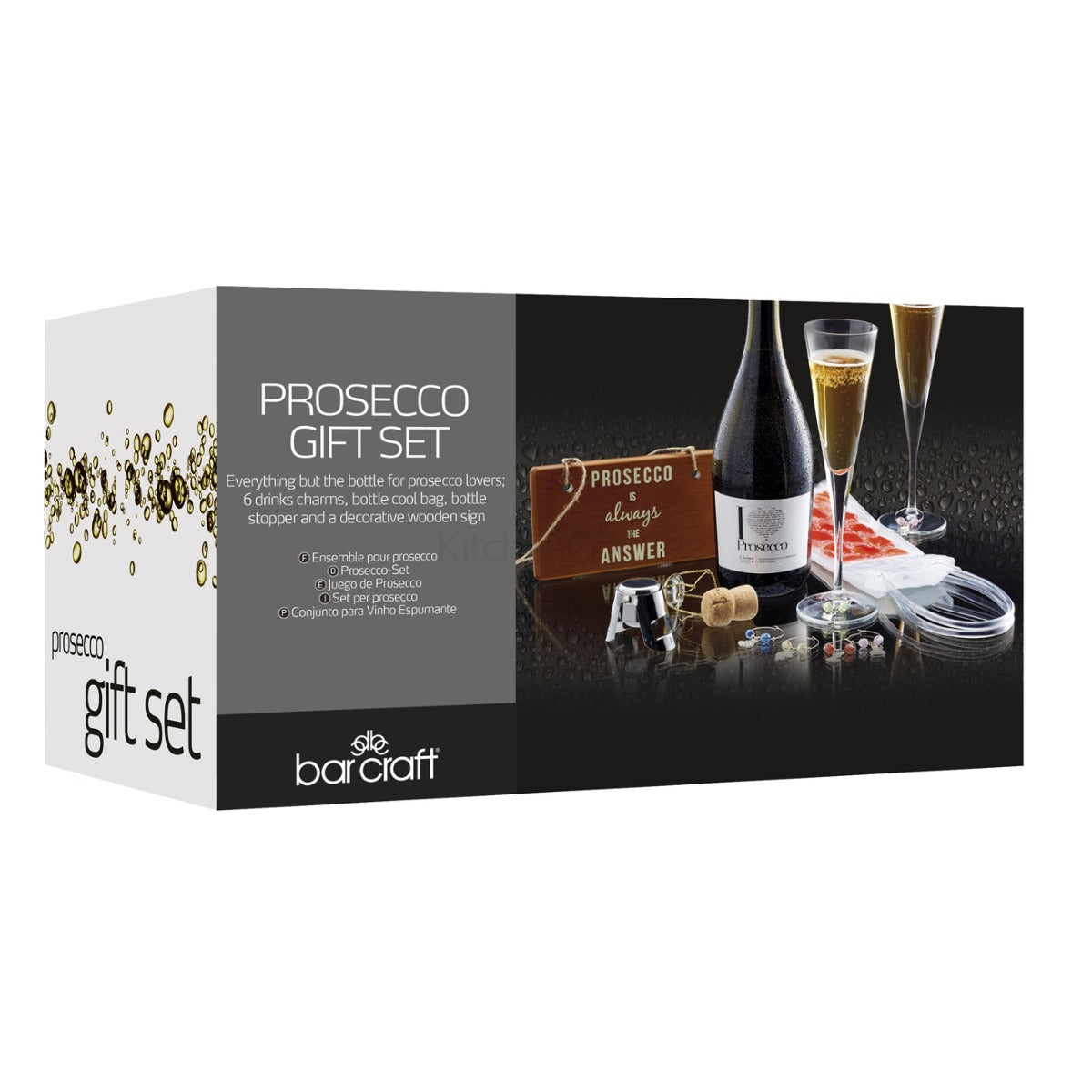 BarCraft by KitchenCraft Prosecco Gift Set