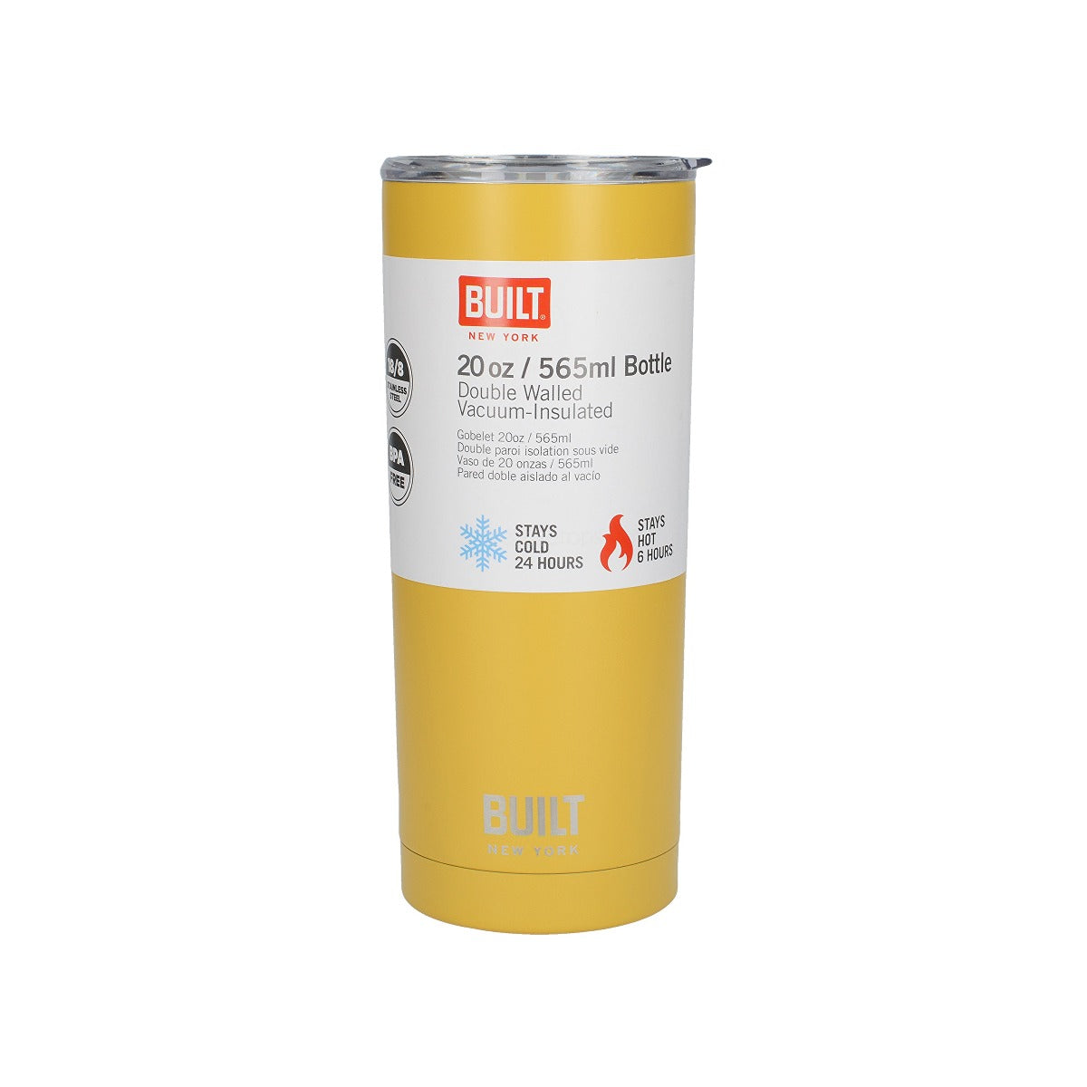 Built Double Walled Stainless Steel Water Tumbler 590ml