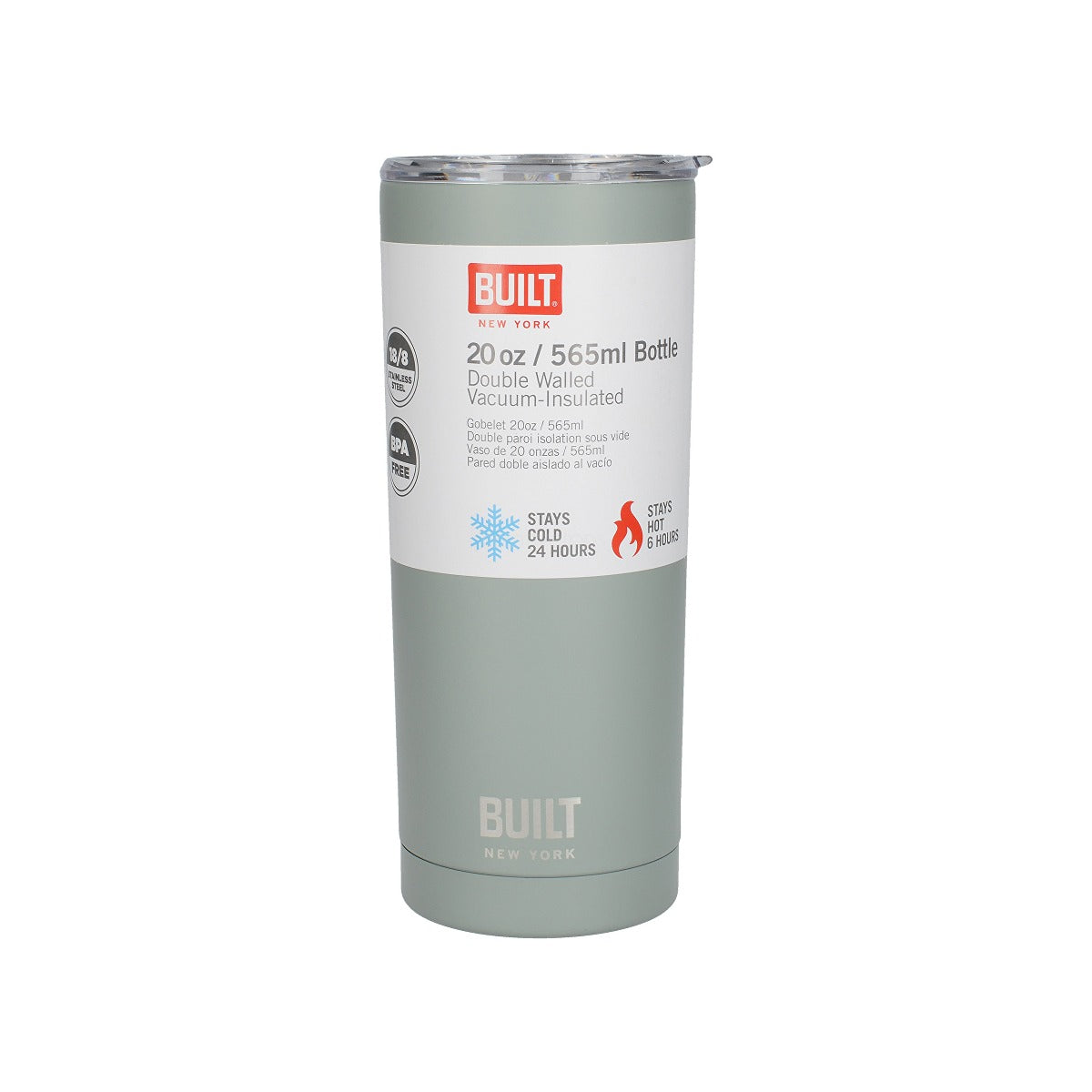 Built Double Walled Stainless Steel Water Tumbler 590ml