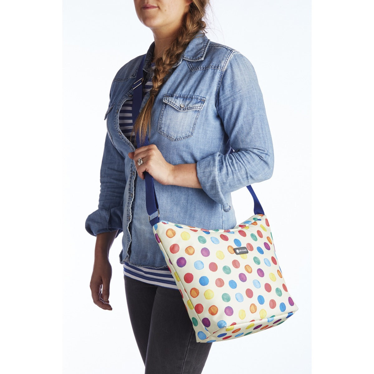 KitchenCraft Spot Print Cross Body Cool Bag 5L