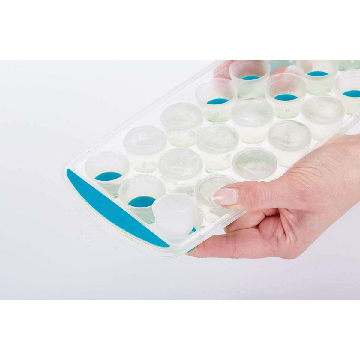 Colourworks Pop Out Flexible Ice Cube Tray Blue