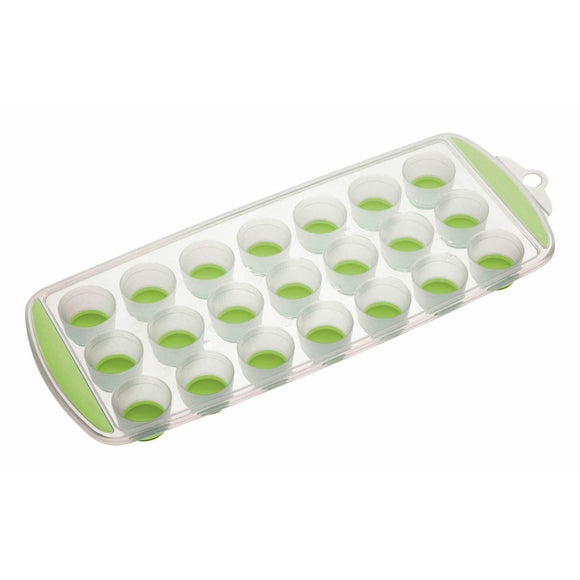 Colourworks Pop Out Flexible Ice Cube Tray Green