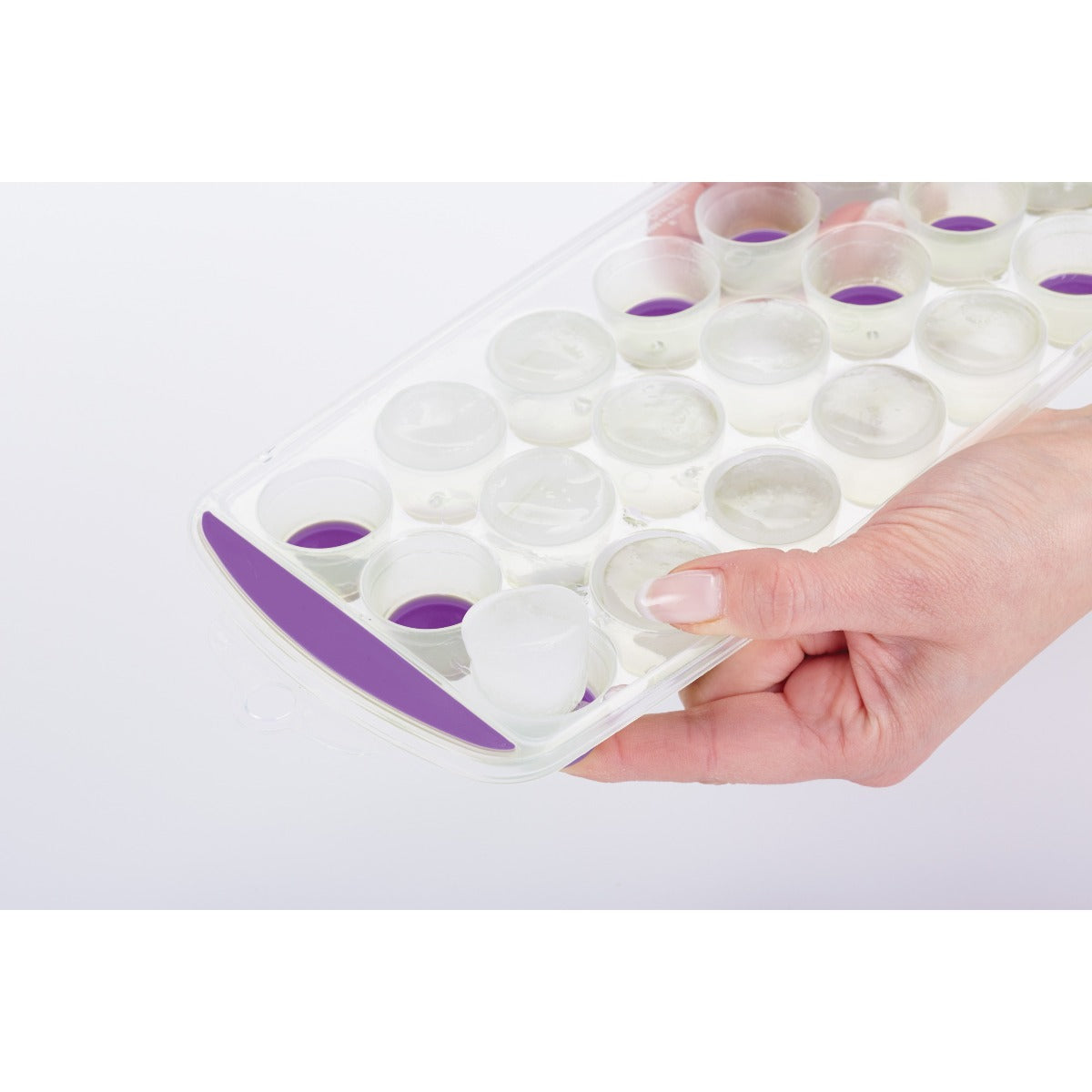 Colourworks Pop Out Flexible Ice Cube Tray Purple