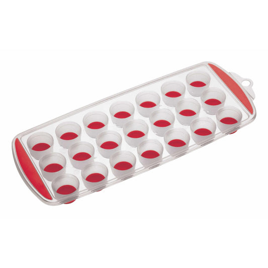 Colourworks Pop Out Flexible Ice Cube Tray Red