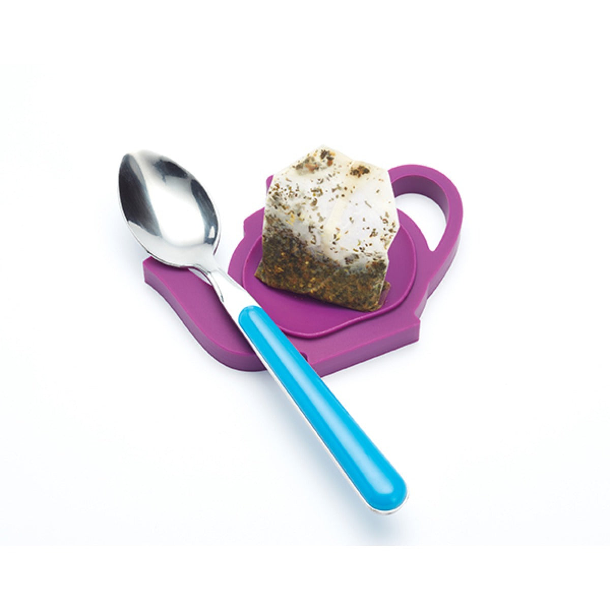 Colourworks Silicone Tea Bag & Spoon Rest Assorted Colours