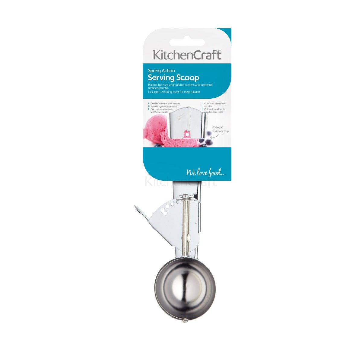 KitchenCraft Metal Ice Cream Scoop