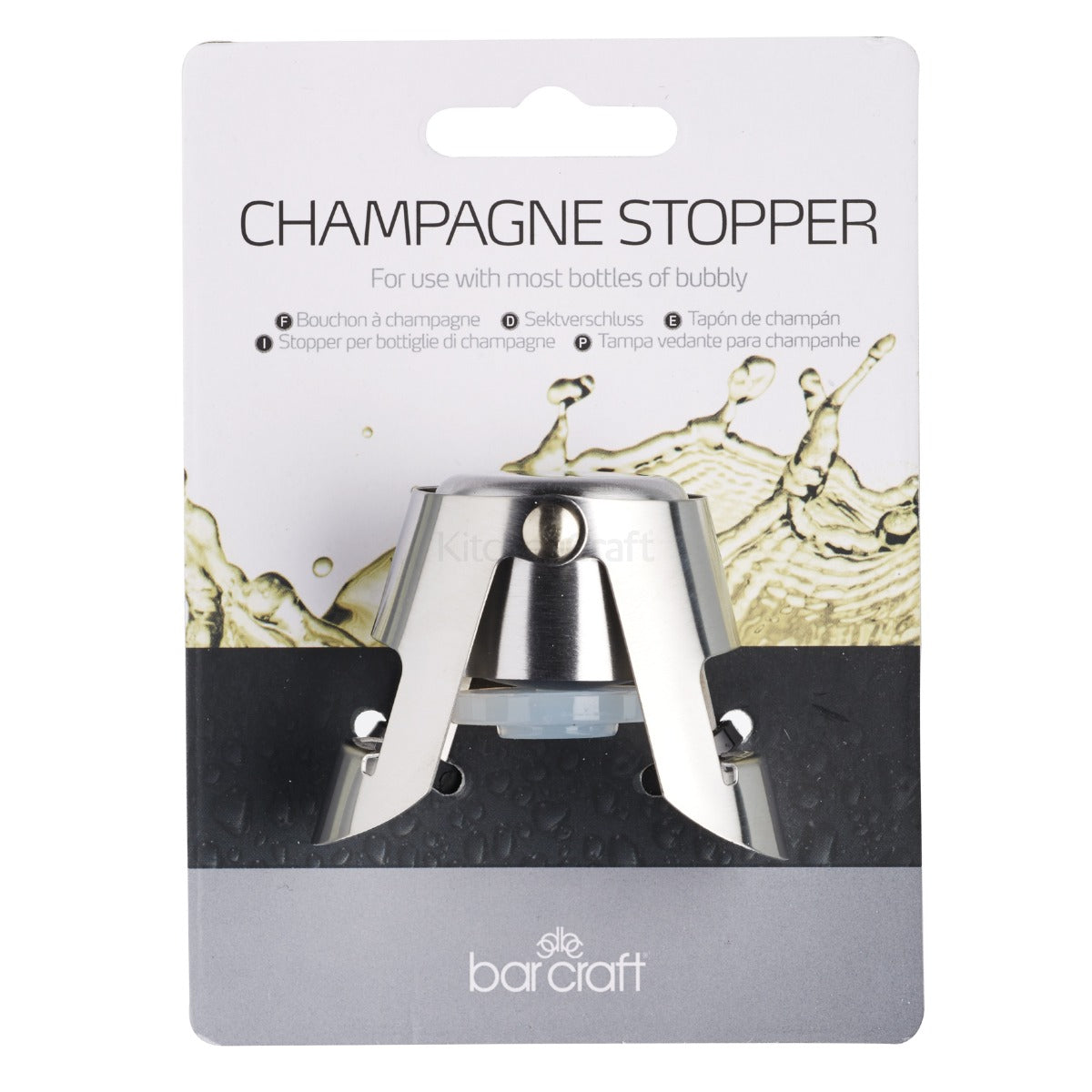 BarCraft by KitchenCraft Champagne & Sparkling Wine Stopper