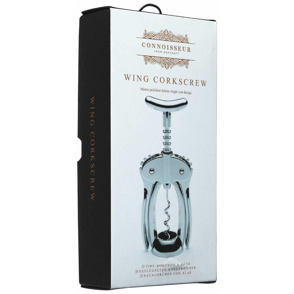 BarCraft by KitchenCraft Wing Corkscrew Deluxe Cast Heavy Duty
