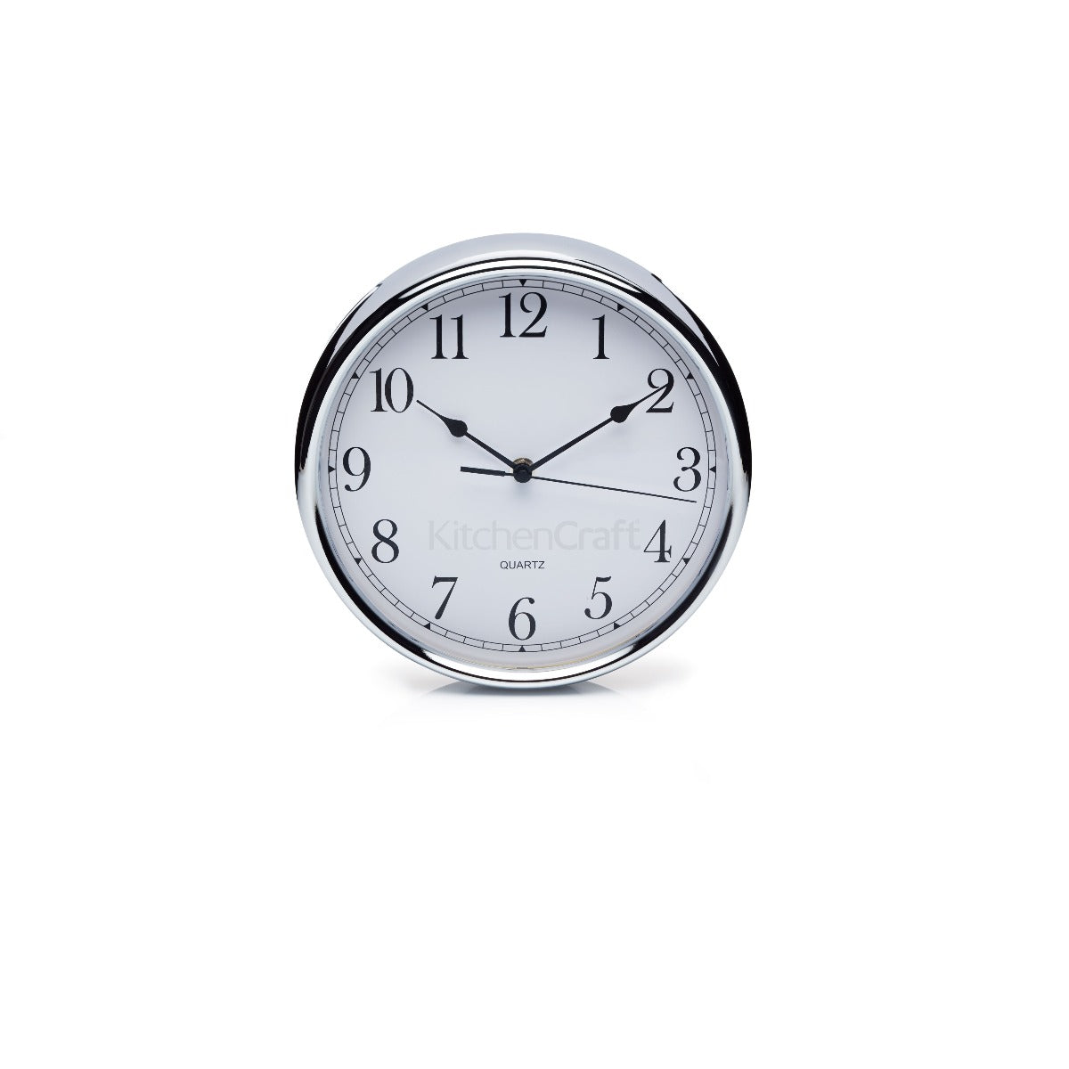 KitchenCraft Stainless Steel Clock 25cm