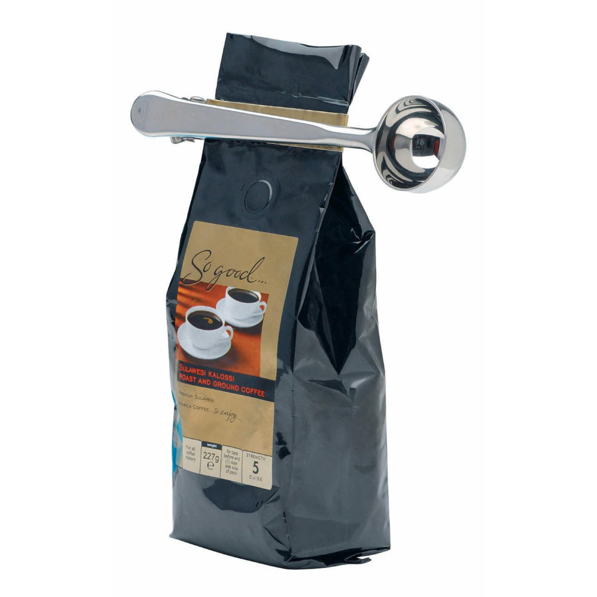 Le'Xpress Stainless Steel Coffee Measure & Bag Clip
