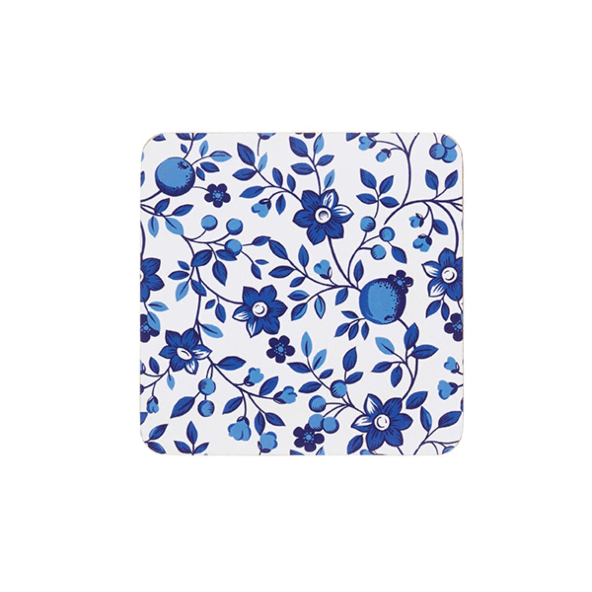 KitchenCraft Traditional Blue Cork Coasters x4