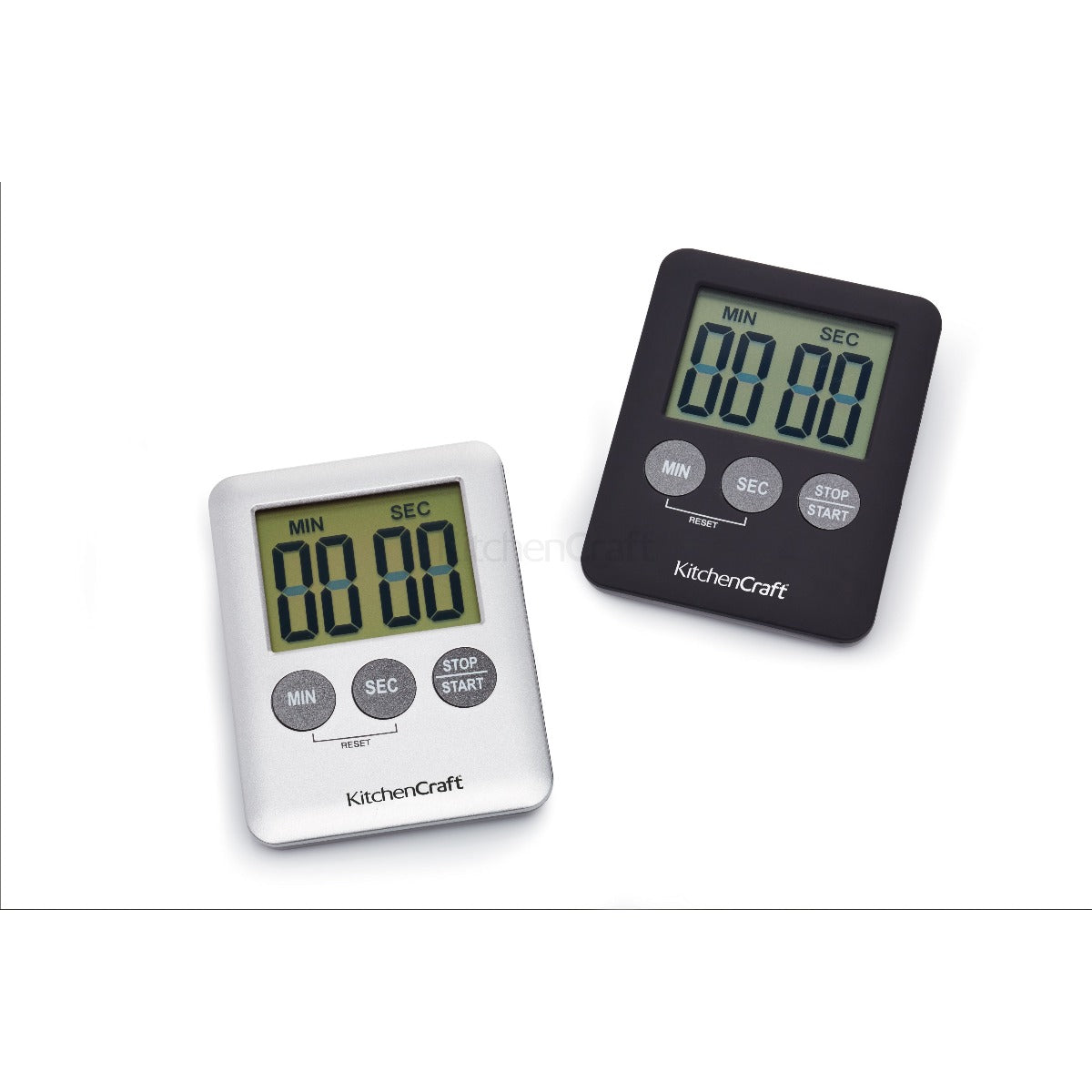 KitchenCraft Slimline Digital Timers Assorted Colours