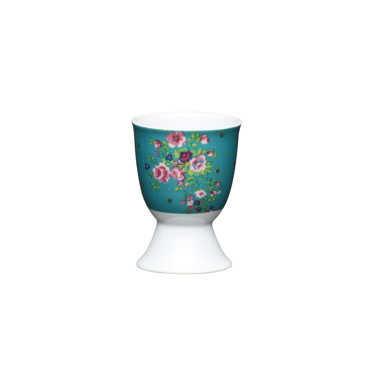 KitchenCraft Floral Rose Porcelain Egg Cup