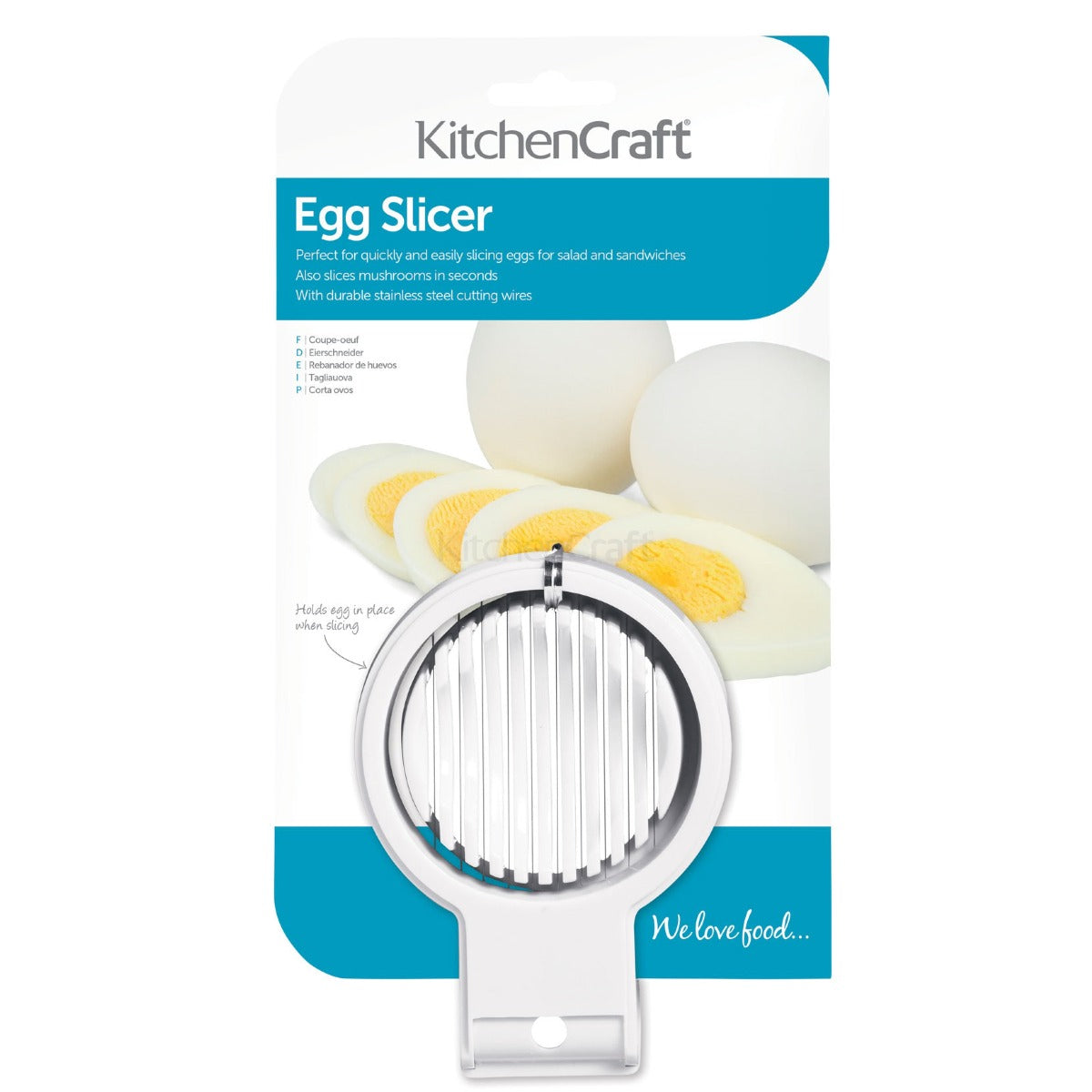 KitchenCraft Heavy Duty Plastic Egg Slicer