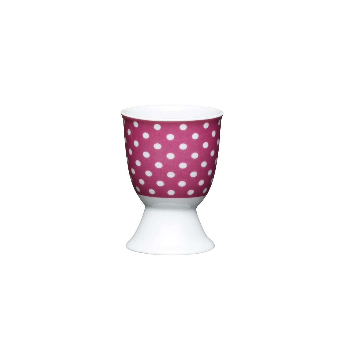 KitchenCraft Pink Polka Dot Porcelain Egg Cup