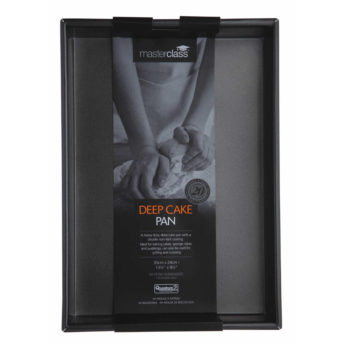 MasterClass Non-Stick Rectangular Deep Pan 35cm x 24cm