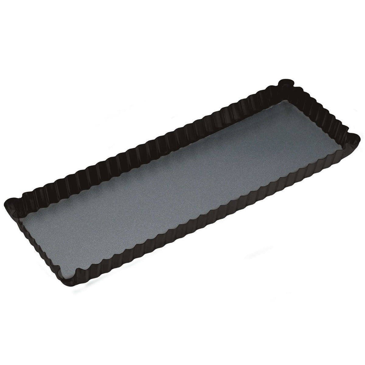 MasterClass Non-Stick Loose Base Rectangular Fluted Flan & Quiche Tin