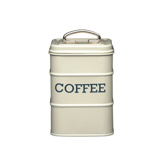 Living Nostalgia by KitchenCraft Antique Cream Coffee Tin