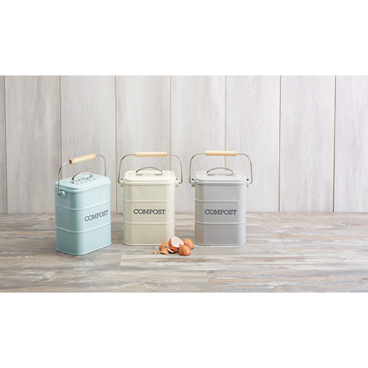 Living Nostalgia Antique Cream Food Waste Compost Bin