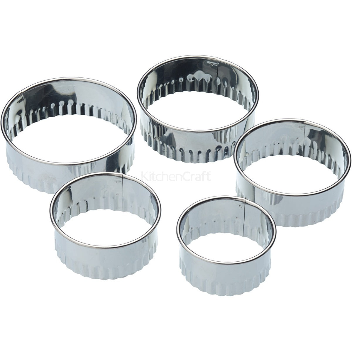 Living Nostalgia by KitchenCraft Antique Cream Nesting Cookie Cutters & Container