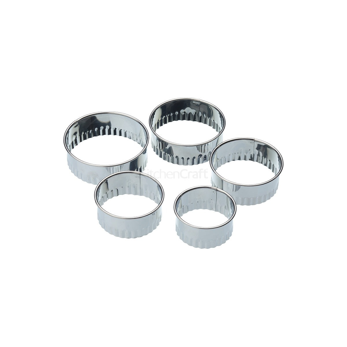 Living Nostalgia by KitchenCraft Antique Cream Nesting Cookie Cutters & Container