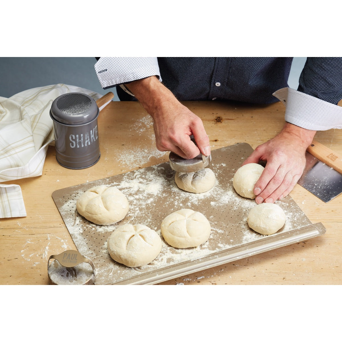 Paul Hollywood Stainless Steel Swirl Pattern Bread Stamp