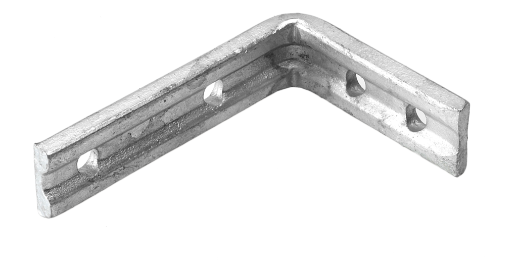 Eliza Tinsley Galvanised Fluted Angle Brackets 6" x 5"