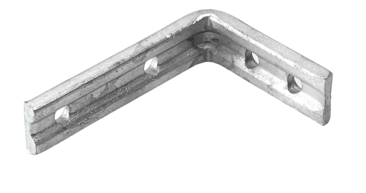 Eliza Tinsley Galvanised Fluted Angle Brackets 6" x 5"