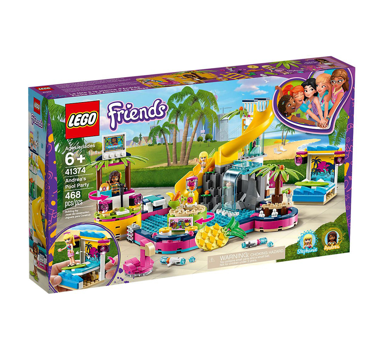 Lego Friends Andrea's Pool Party 41374