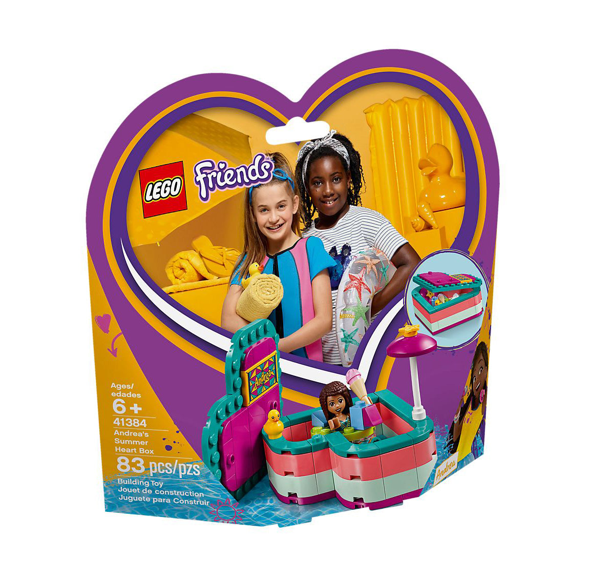 Lego Friends Andrea's Summer Heart Box 41384