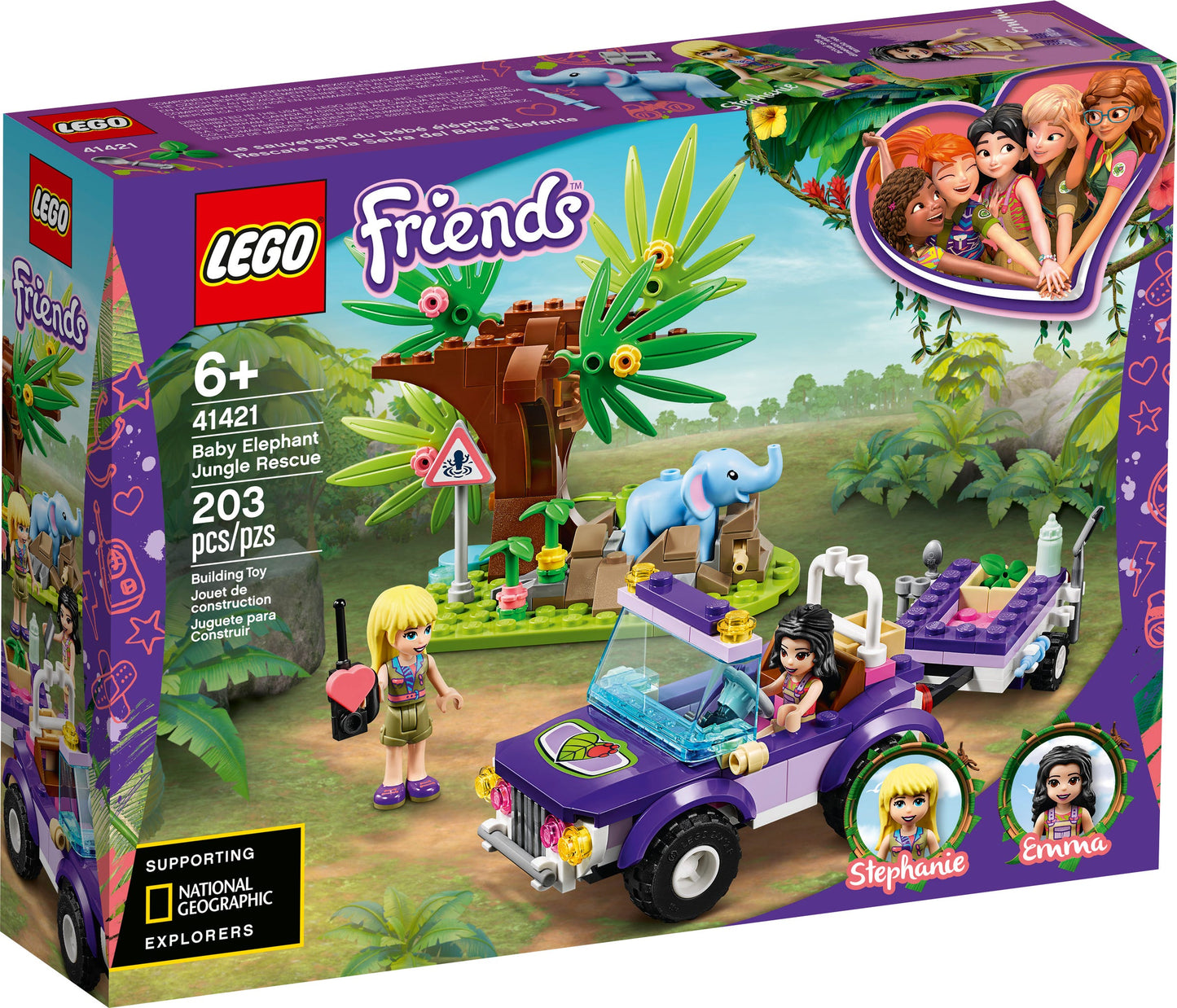 Lego Friends Baby Elephant Jungle Rescue 41421