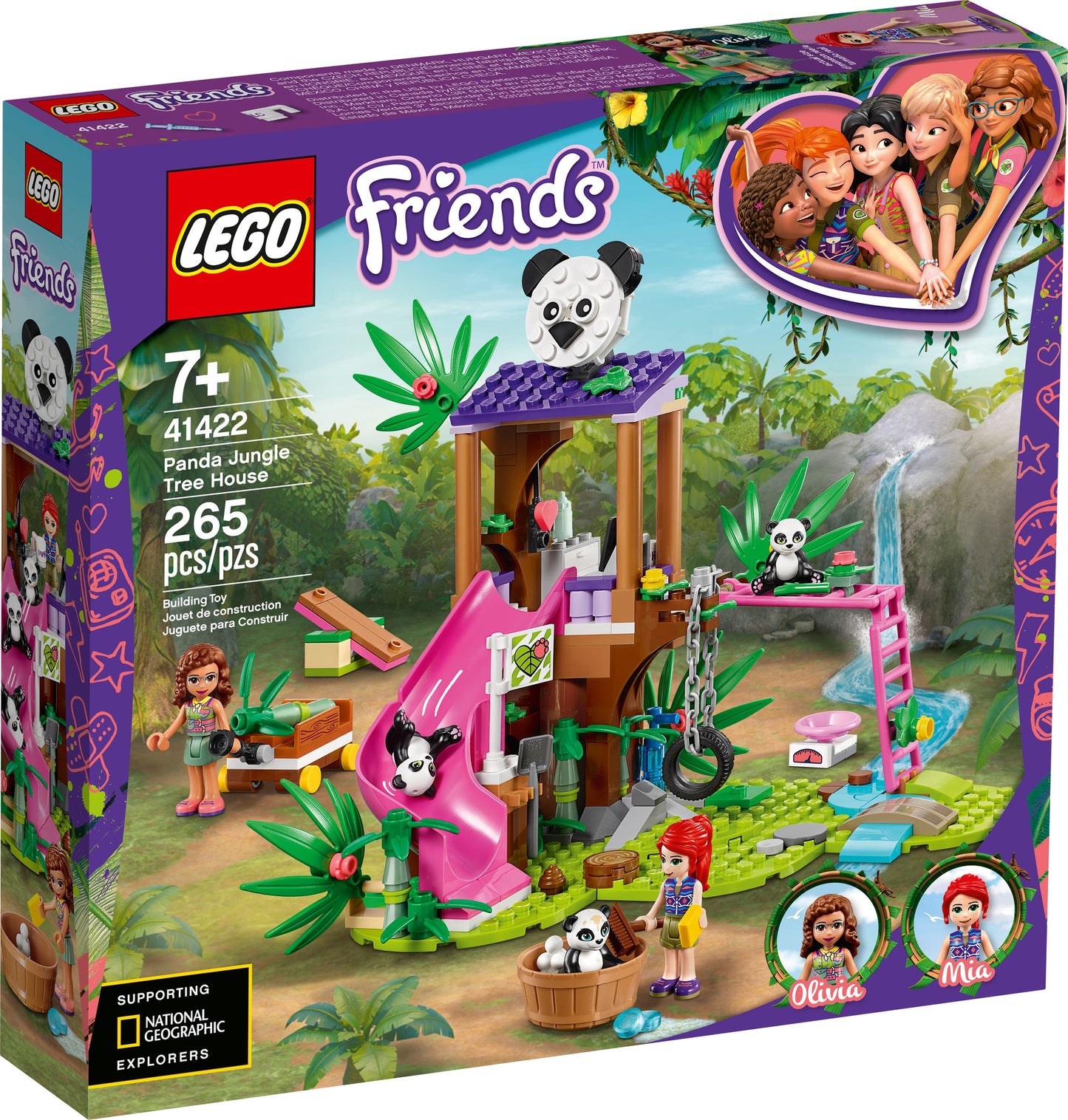 Lego Friends Panda Jungle Tree House 41422