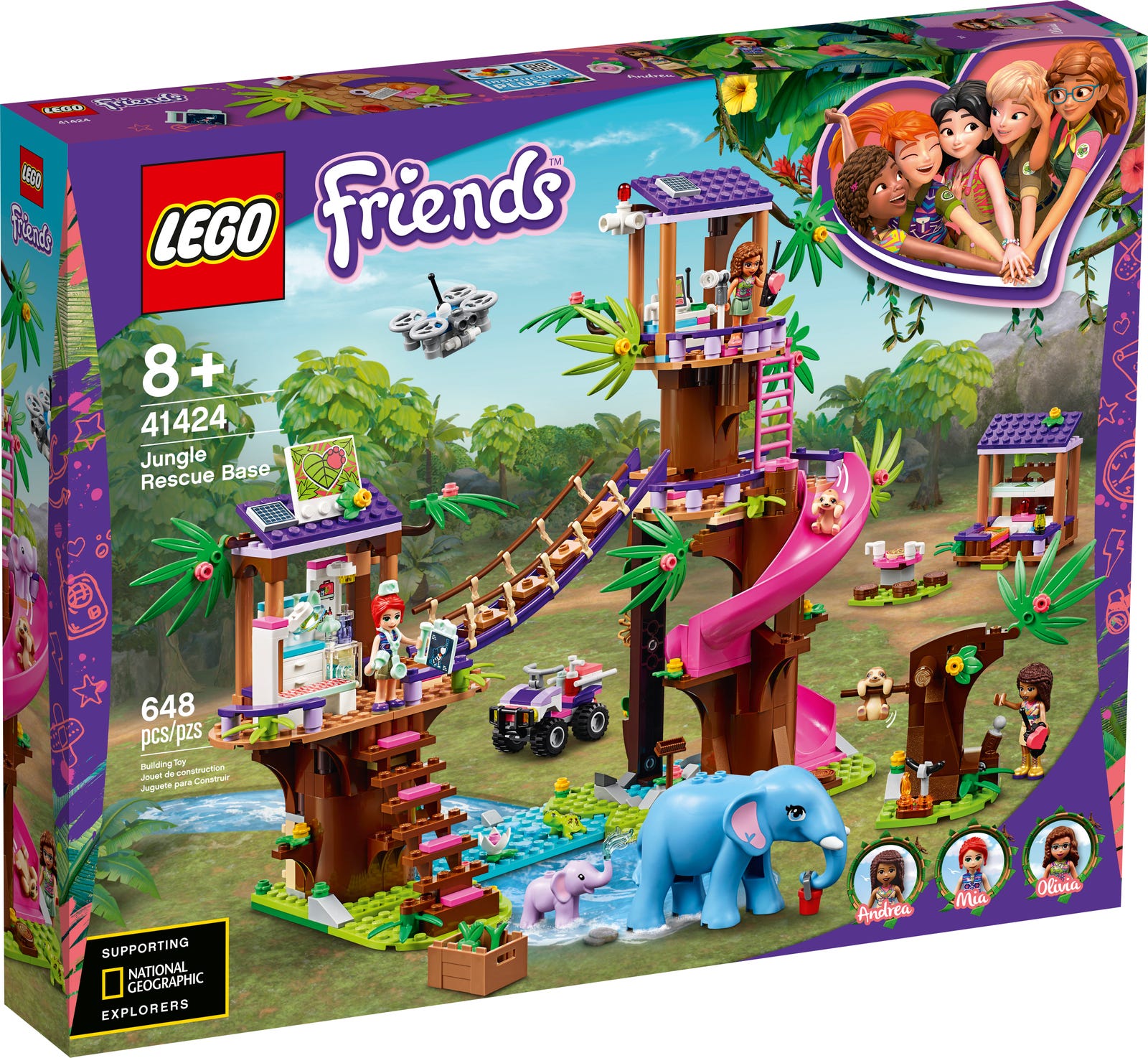 Lego Friends Jungle Rescue Base 41424