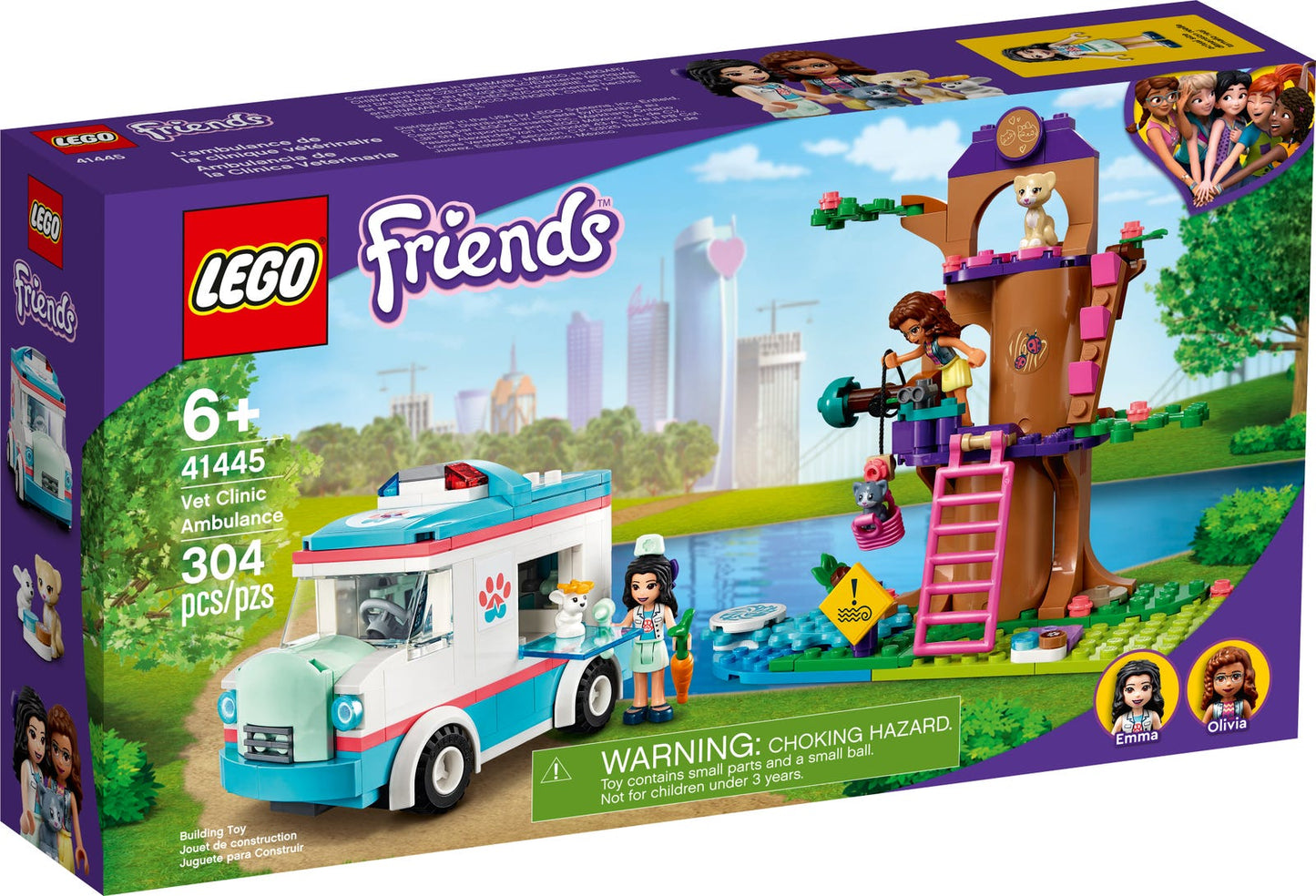 Lego Friends Vet Clinic Ambulance 41445