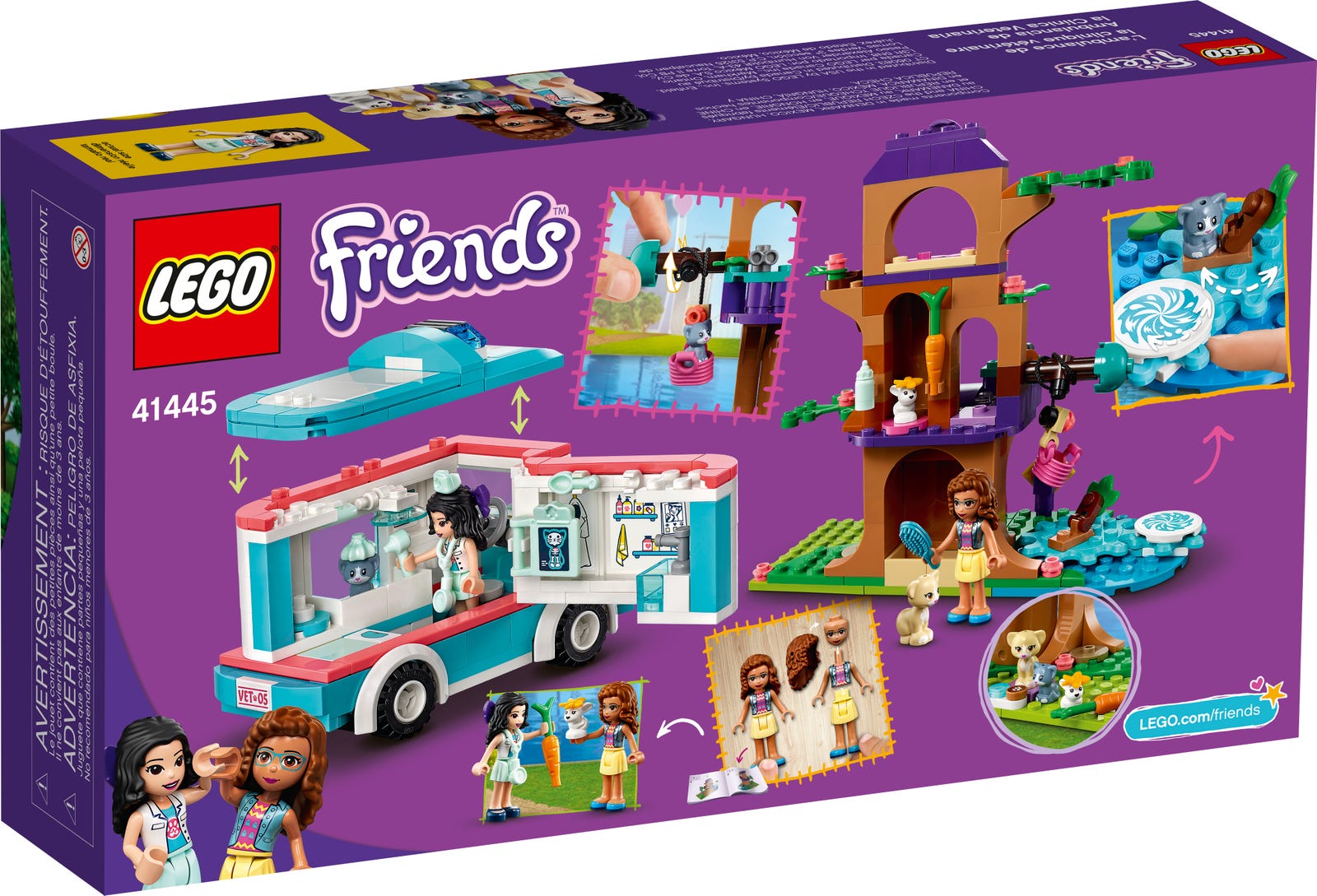 Lego Friends Vet Clinic Ambulance 41445