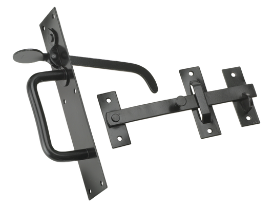 Eliza Tinsley Suffolk Latch No.3 with Long Thumb Bit Black